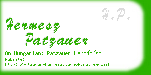 hermesz patzauer business card